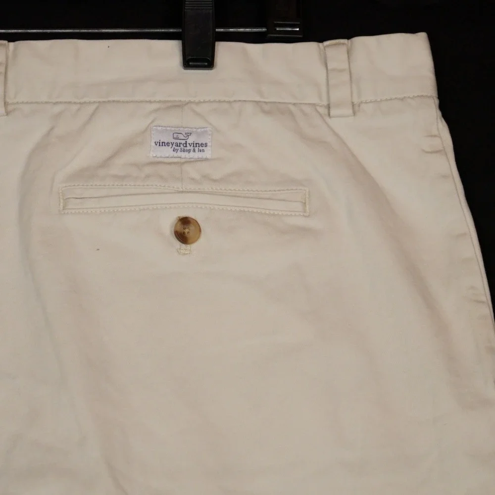 Vineyard Vines Breaker Shorts Mens 44 Beige Chino Casual Stretch Cotton Twill